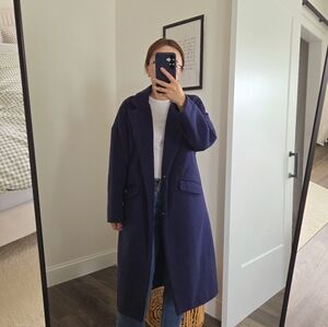 Women's Navy Blue Pea Coat